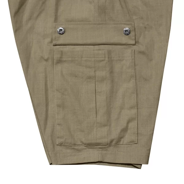 Bermuda masculina, solto respirável, calção esportivo de algodão, bolsos com cordão, moda fitness, cor pura, verão. - Image 6