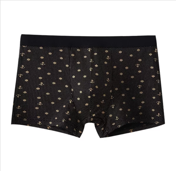 Cueca boxer masculina de bambu sexy, nova moda boxer shorts underware 4 pçs/lote. - Image 6