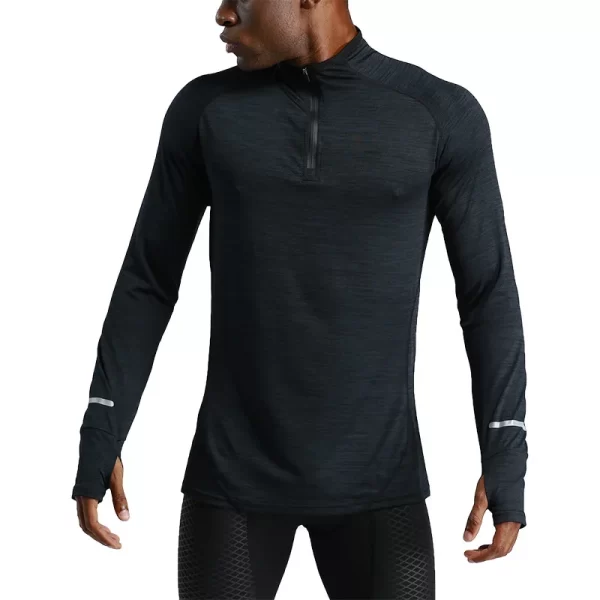 Camiseta manga longa masculina, Li u-longo, lazer, ioga, fitness, corrida, alta elasticidade, respirável, outono e inverno - Image 7