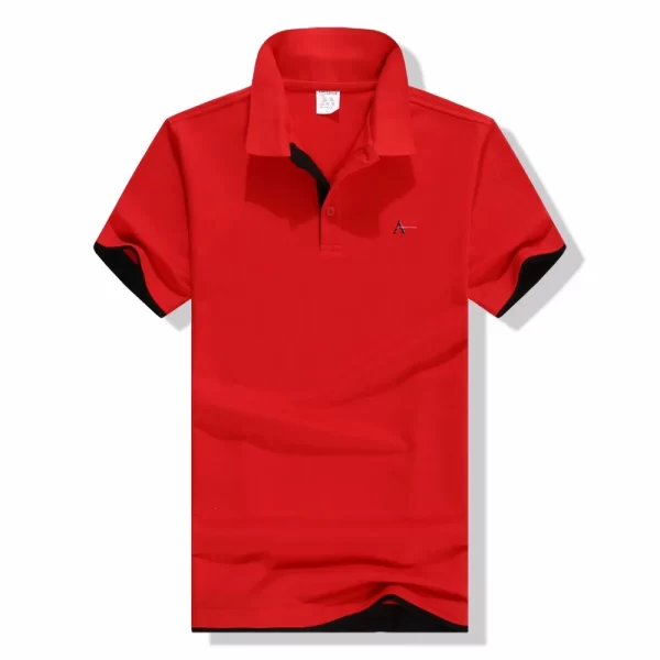Camiseta masculina polo, roupas de marca, de reserva de negócios masculinos casuais cor sólida - Image 13
