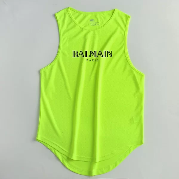 Camiseta regata masculina, sem mangas de secagem rápida com gola redonda, regata esportiva Fitness, Elástica, Respirável, Ginásio, Corrida, Treinamento, Verão. - Image 12