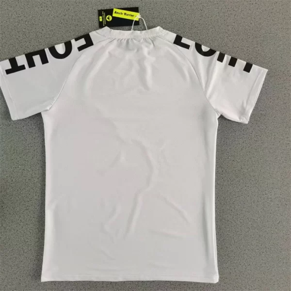 Camiseta esportiva masculina de ginástica, gráfica, fria e seca, cor sólida, tops de manga curta, casual com o pescoço, verão, M-3XL - Image 2