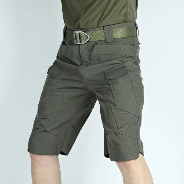 Bermuda masculina,  tácticos respiráveis IX7,  de carga multi-bolsos, casual solto capris militar, resistente ao desgaste, verão, ao ar livre. - Image 5
