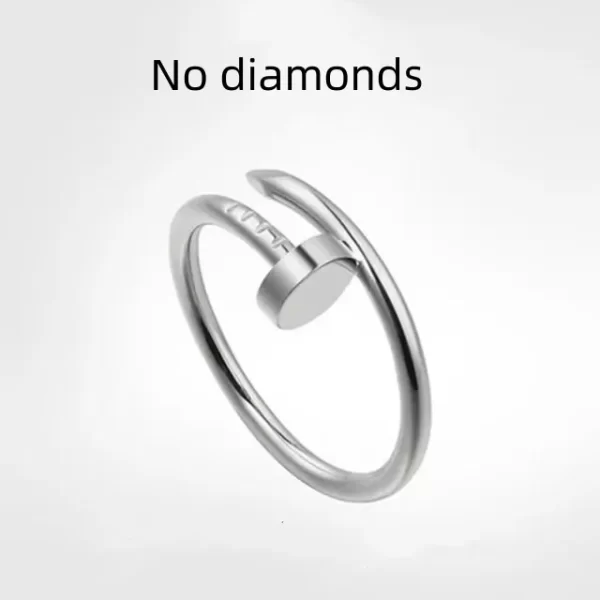 Anel unissex, Classic Couple Ring, alta qualidade, moda luxuosa, banquete, presente. - Image 14