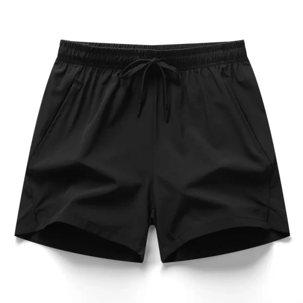 Shorts elásticos casuais masculinos, de corrida, calças curtas esportivas fitness, de praia respiráveis, bermudas frias, verão. - Image 8