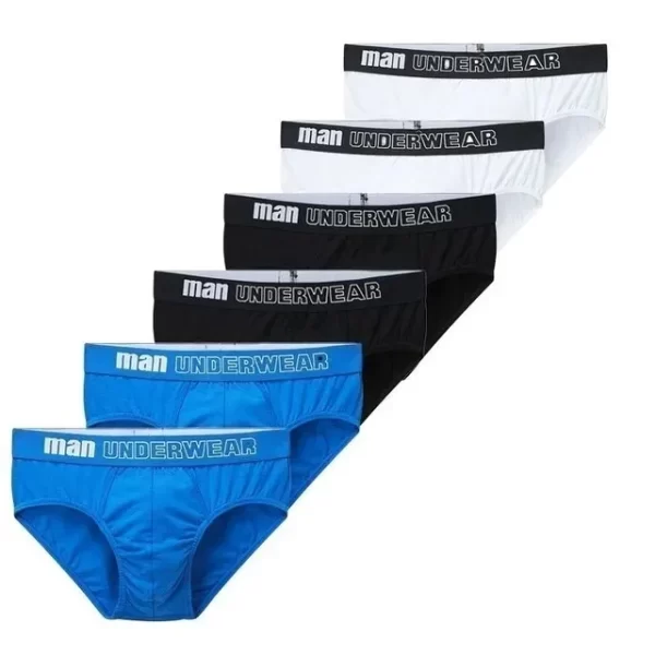 Cueca masculina, CINVIK, de algodão,  sexy, deslizantes, respiráveis, lingerie, lote com 3 pcs ou 6pcs - Image 31