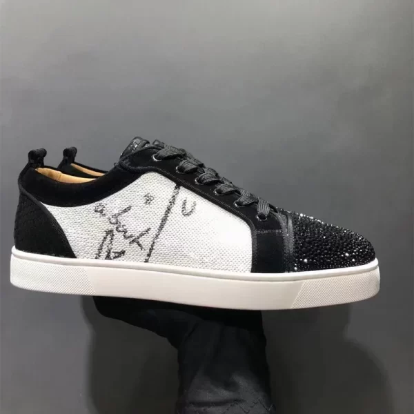 Sapato baixo de couro unissex,  liso casual, solado vermelho, moda.