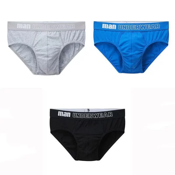 Cueca masculina, CINVIK, de algodão,  sexy, deslizantes, respiráveis, lingerie, lote com 3 pcs ou 6pcs - Image 9