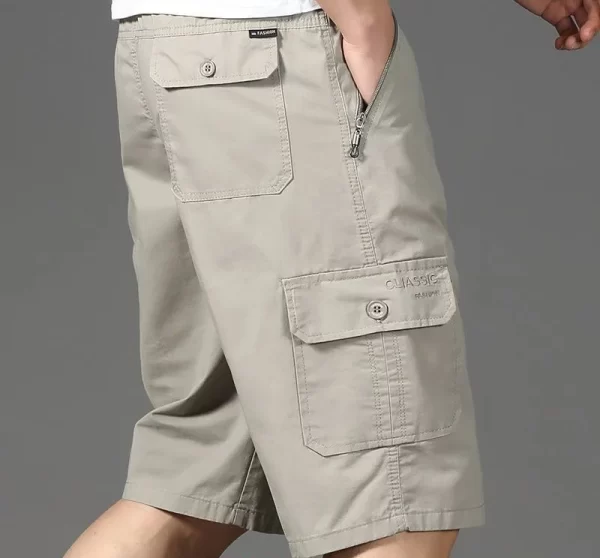 Bermuda vintage masculina, Grande Bolso, de Trabalho, Solto Reta Harajuku Moda Y2k Roupas Casuais Cargo. - Image 9