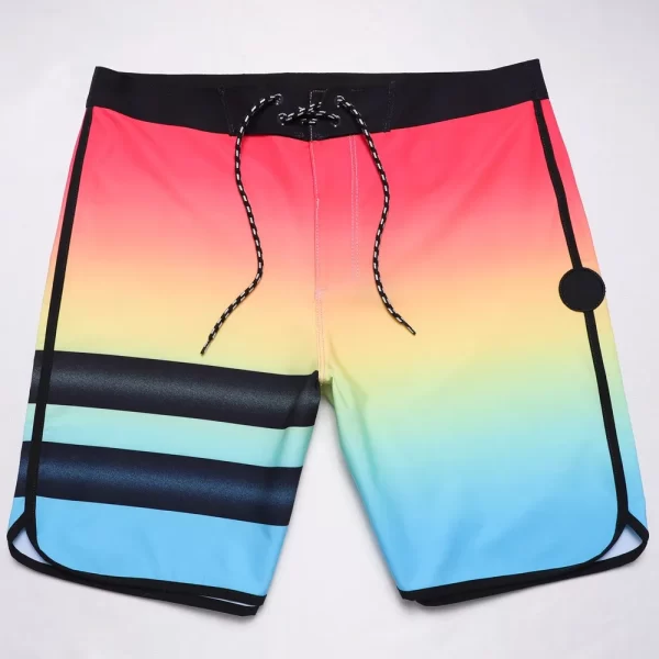 Bermuda masculina spandex, de secagem rápida,  de praia,  de surf, impermeáveis, fitness, de competição, novo. - Image 23