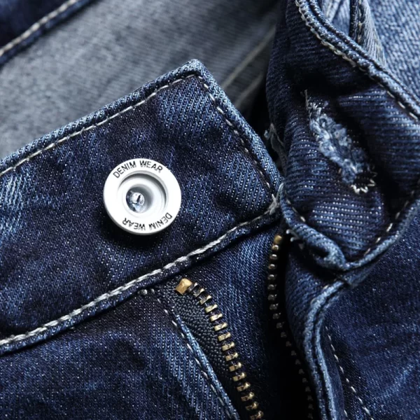 Bermuda jeans masculina, clássicos, cor sólida, casual, simples, reto, desgastado, moda, vintage, emendado, cargo, streetwear - Image 3