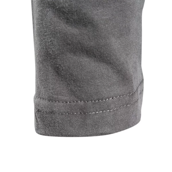 Camiseta de manga comprida de algodão 100%, masculina, sólido primavera casual, t-shirts de alta qualidade, tops roupas clássicas. - Image 4