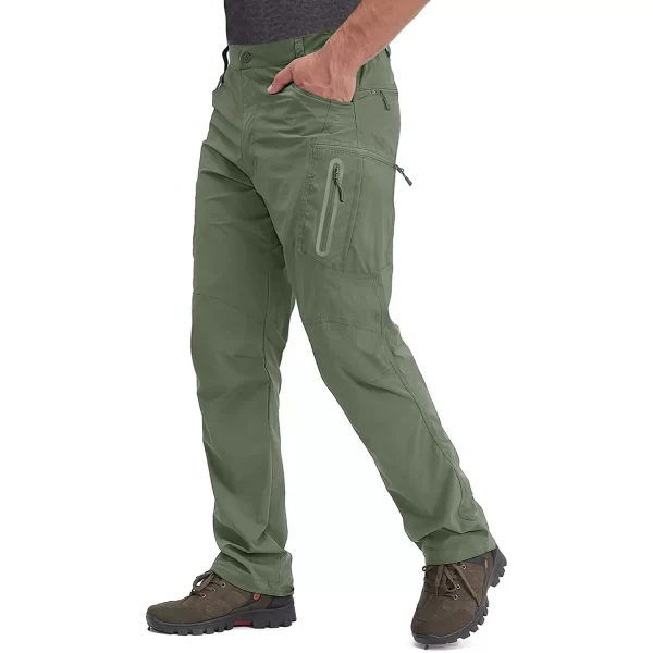 Calça leve de verão masculina, Tacvasen, de pesca tático ao ar livre caminhadas, de nylon, de carga seca rápida, de trabalho casual - Image 8