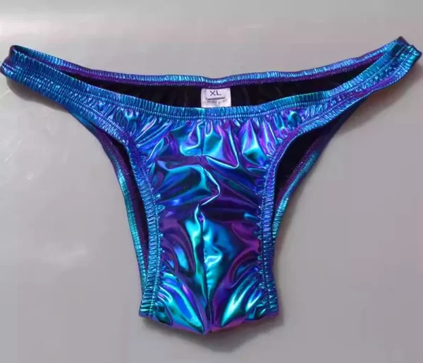 Cuecas elásticas masculinas de musculação brilhante, NPC IFBB WBFF,  bronzeadores para competição, de performance, roupas íntimas fitness - Image 3