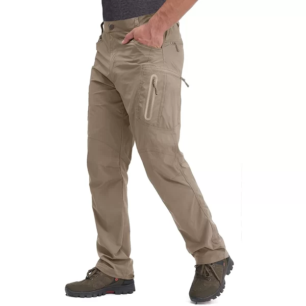 Calça leve de verão masculina, Tacvasen, de pesca tático ao ar livre caminhadas, de nylon, de carga seca rápida, de trabalho casual - Image 9
