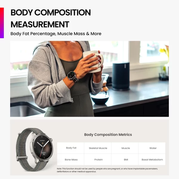 Relógio de pulso Inteligente Amazfit Balance, Treinador de Fitness AI, Banda Dupla, GPS, Bateria de 14 Dias, Alexa Integrado, Chamadas Bluetooth, NFC, EURO - Image 5