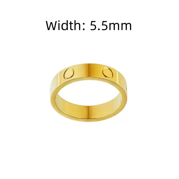 Anel unissex, Classic Couple Ring, alta qualidade, moda luxuosa, banquete, presente. - Image 23