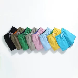 Shorts de verão casual masculino, de praia fitness,  de corrida respirável, marca cavalo, roupa de banho nova.