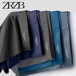 Cueca boxer masculina antibacteriana Ice Silk Shorts, elástica, absorvente de umidade, Grafeno 3A, Marca.