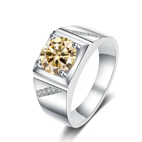 Anel masculino, JoyceJelly, Moissanite, prata pura 925 joias, luxo 1 Carat D cor, anéis simples S925 chapeamento de platina - Image 11