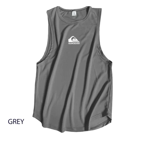 Camiseta regata masculina respirável sem mangas, colete elástico, camisa de musculação, roupas de ginástica ao ar livre, verão. - Image 16