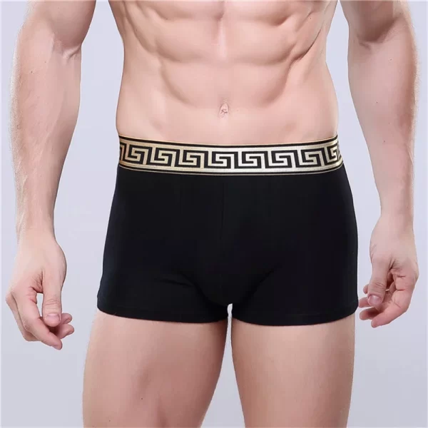 Cuecas boxer masculina, Mid cintura algodão, roupa interior sexy, monocromático, encaixe solto, confortável, respirável, ângulo plano. - Image 5