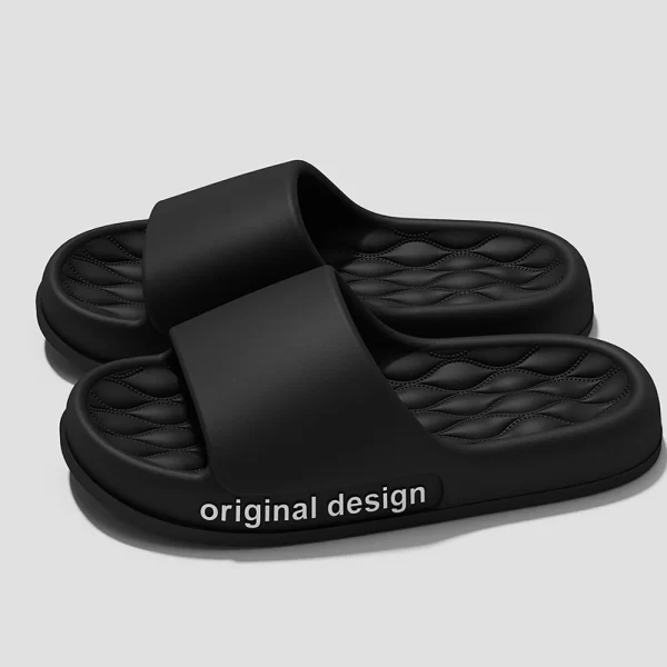 Chinelos antiderrapantes de PVC, unissex,  sapatos de praia, plataforma sólida, interior, banheiro, crianças, verão. - Image 6