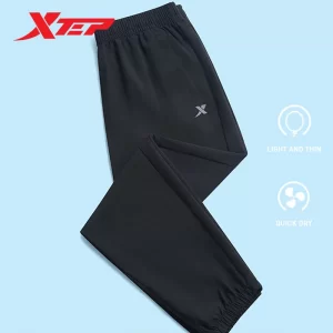 Calça de moletom feminina, Xtep-Calças de moletom de secagem rápida, seção fina, Calças esportivas, Calças femininas, verão, 877228980230