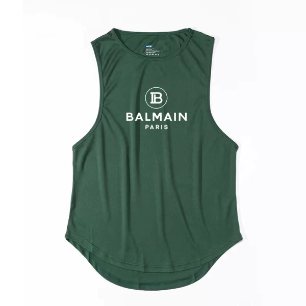 Camiseta regata masculina, sem mangas de secagem rápida com gola redonda, regata esportiva Fitness, Elástica, Respirável, Ginásio, Corrida, Treinamento, Verão. - Image 19