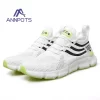 Tênis de corrida unissex branco respirável casual, leve, antiderrapante, esportes clássicos,  de malha. - Image 14