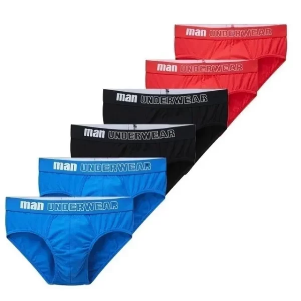 Cueca masculina, CINVIK, de algodão,  sexy, deslizantes, respiráveis, lingerie, lote com 3 pcs ou 6pcs - Image 30
