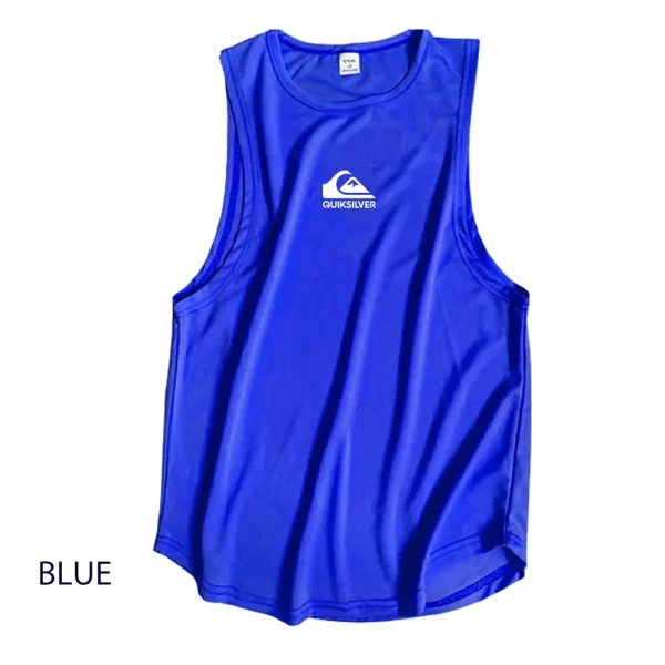 Camiseta regata masculina respirável sem mangas, colete elástico, camisa de musculação, roupas de ginástica ao ar livre, verão. - Image 7