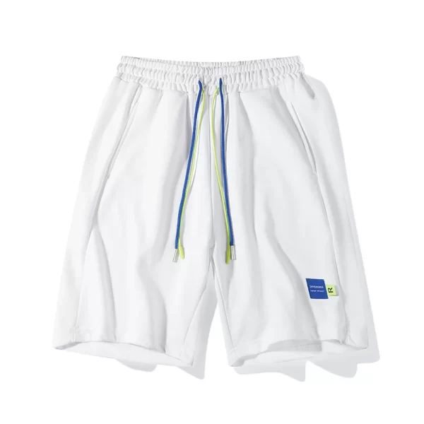 Bermudas de praia casual masculino solto, suor que drinca fibras,  de basquete de secagem rápida, moda europeia e americana, novo verão. - Image 6