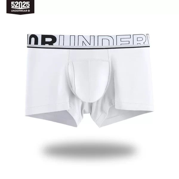 Cueca Boxer masculina de malha de seda de secagem rápida, cueca patenteada confortável, bolsa de separação, cuecas sexy, 52025 - Image 22