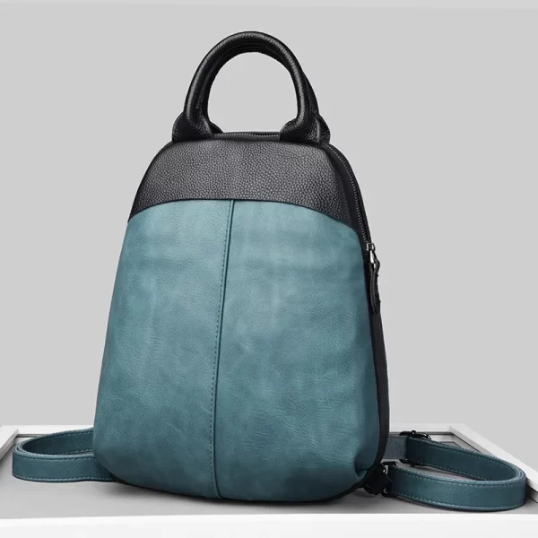 Mochila feminina, de couro genuíno, designer de luxo, de viagem, de alta capacidade, alta qualidade, moda. - Image 3