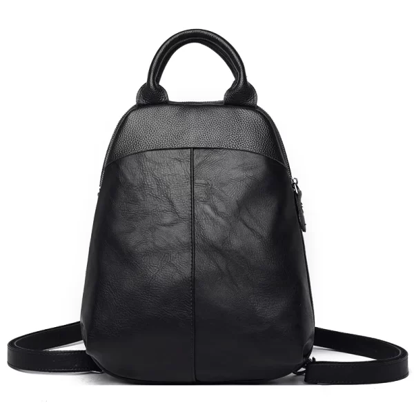 Mochila feminina, de couro genuíno, designer de luxo, de viagem, de alta capacidade, alta qualidade, moda. - Image 9