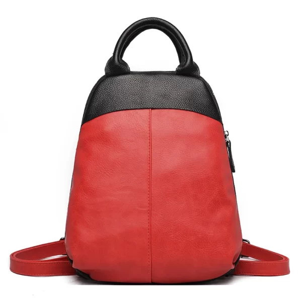 Mochila feminina, de couro genuíno, designer de luxo, de viagem, de alta capacidade, alta qualidade, moda. - Image 7
