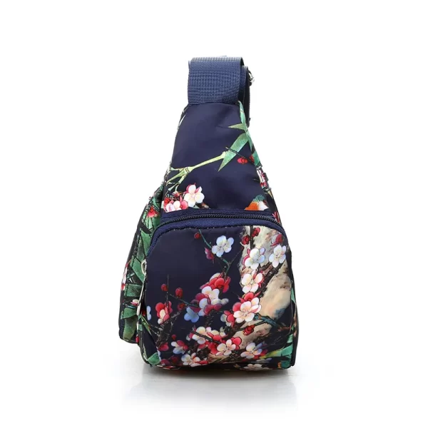 Bolsa feminina,  de ombro, com padrão floral, de alta qualidade, impermeável, leve, nylon, tiracolo, casual, multi bolsos, moda - Image 5