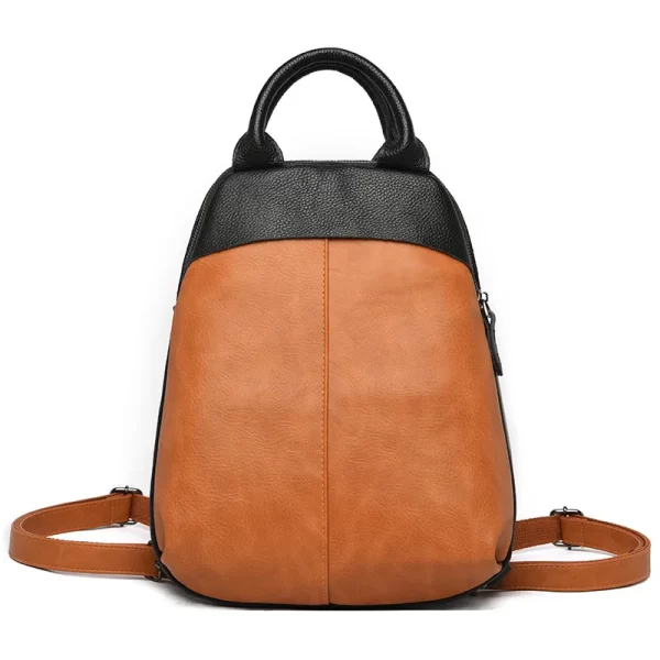 Mochila feminina, de couro genuíno, designer de luxo, de viagem, de alta capacidade, alta qualidade, moda. - Image 8