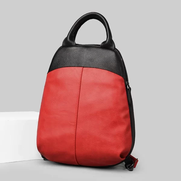 Mochila feminina, de couro genuíno, designer de luxo, de viagem, de alta capacidade, alta qualidade, moda. - Image 4
