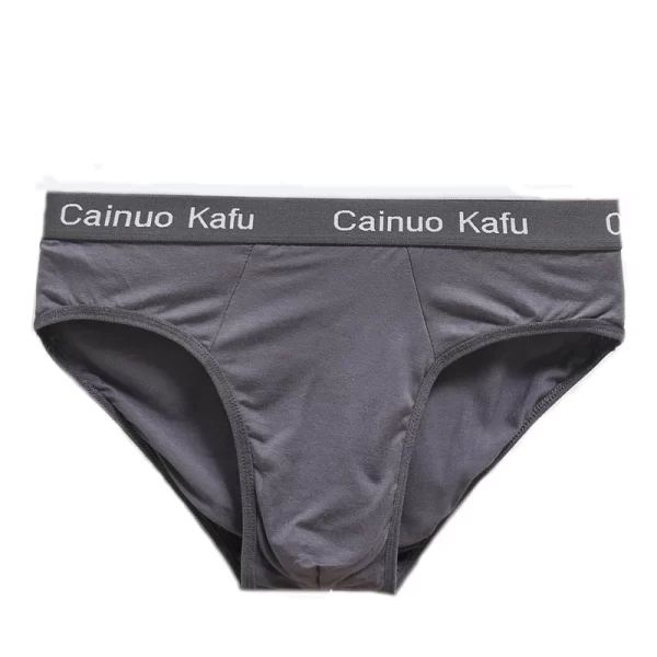 Cueca masculina de seda, nova briefs de fibra de bambu, bodysuit, confortável sólida, kit com 3 pçs - Image 4