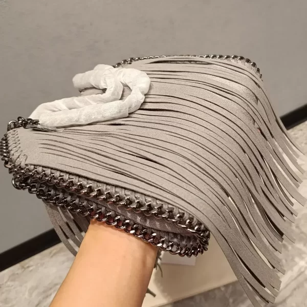 Bolsa feminina, mensageiro casual de ombro, quadrada pequena,  corrente, nova. - Image 8