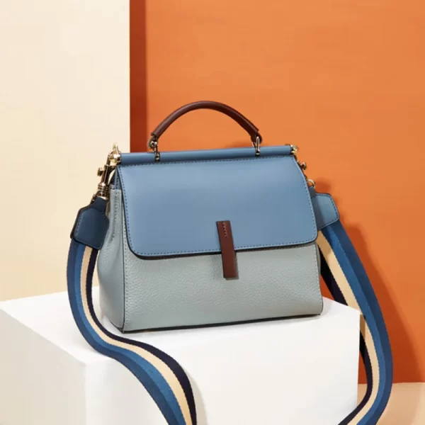 Bolsa feminina, Sacos crossbody de couro Jamhoo-Split, de escritório simples,  pequenas, de mensageiro, de ombro elegante. - Image 3