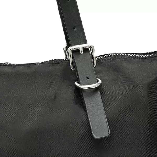 Bolsa feminina de ombro, crossbody, de nylon,  elegante, simples, de alta capacidade, direção com zíper, aleatória. - Image 4