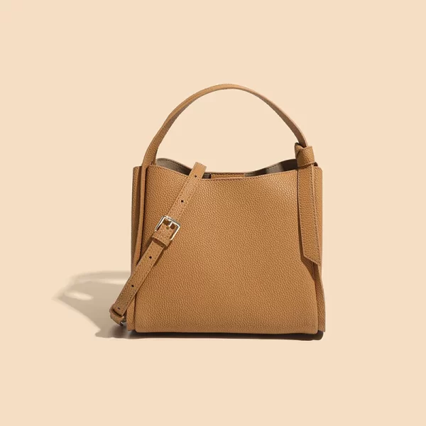 Bolsa feminina, AIGO, de Balde, de Couro Monocromático, Sacos de mensageiro de grande capacidade, de ombro, Clássicas. - Image 8
