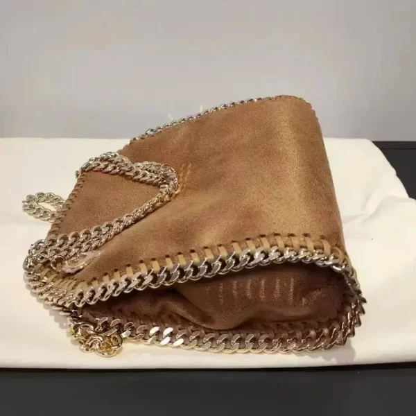 Bolsa feminina, mensageiro casual de ombro, quadrada pequena,  corrente, nova. - Image 12