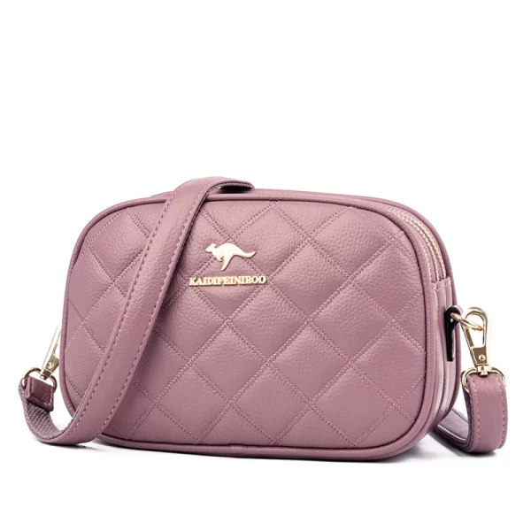 Bolsa feminina tiracolo em treliça, de luxo, mensageiro, alta qualidade, moda. - Image 12