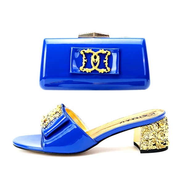 Sapato feminino italiano Alta Qualidade, Moda Chinelos Verão, Salto Alto Tamanho 35 Para Tamanho 43, de Casamento Branco Azul Vermelho Prata Ouro Preto. - Image 13