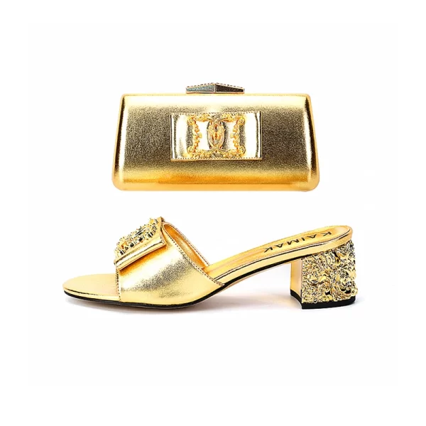 Sapato feminino italiano Alta Qualidade, Moda Chinelos Verão, Salto Alto Tamanho 35 Para Tamanho 43, de Casamento Branco Azul Vermelho Prata Ouro Preto. - Image 14