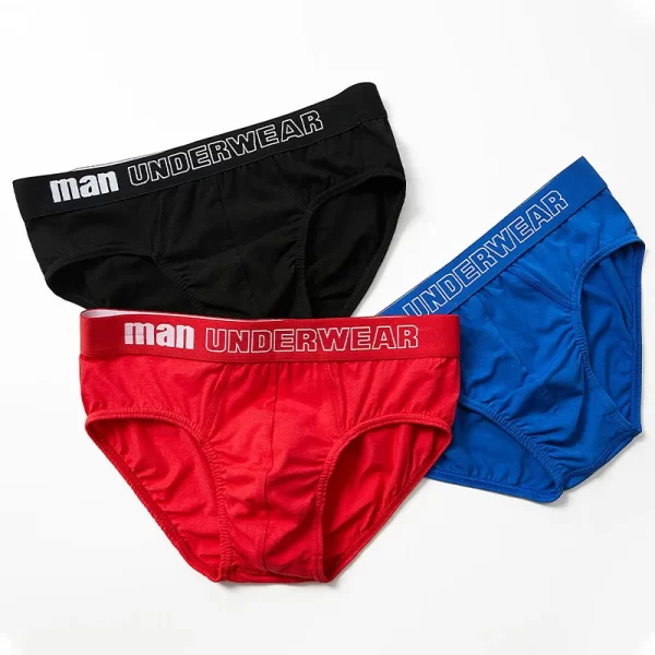 Cueca masculina de algodão, interior sexy,  gays, macia, da moda brasileira, 6 peças por lote - Image 3